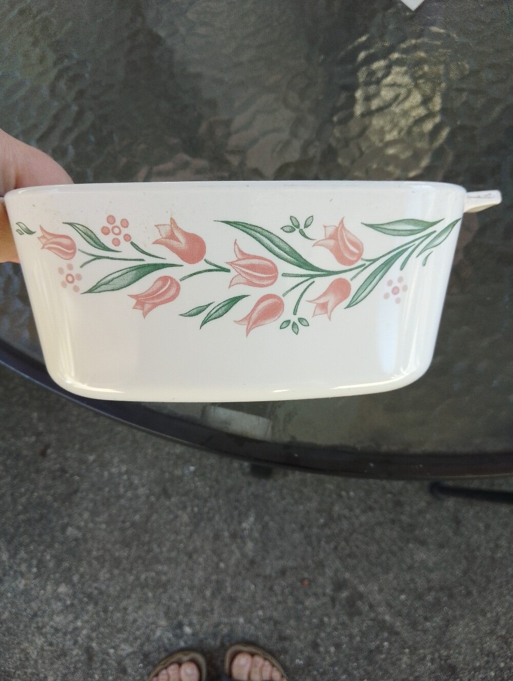 Vintage Corning Ware Tulip Dish